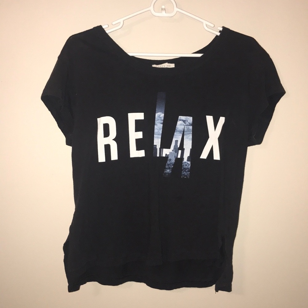 Navy Blue “reLAx” Short-sleeve Tee